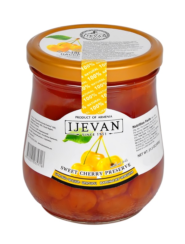 Sladká zavařenina z bílé třešně 600g