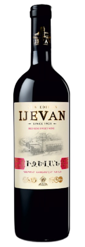 Červené víno polosladké Ijevan